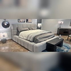 Premium Queen size Fully upholstered Bed frame