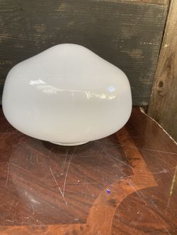 White glass ceiling /lamp light shade, see photos for details, cash only,