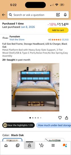 Brand New Unopened Full Size Bed Frame