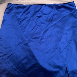 Blue Slit  Skirt