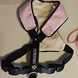 XS high quality Harness with Pink Travel Water Bottle
