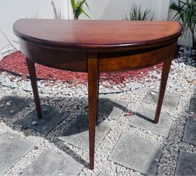 Half moon table to dining room table