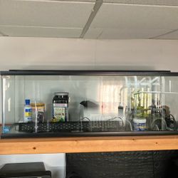 60 Galón Fish Tank All Accesories Include  And Rock 