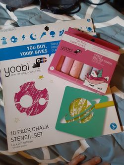 Yoobi outdoor chalk & stencils