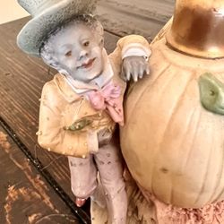 Rare Antique French Bisque Perfume Bottle