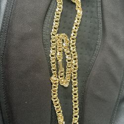 Oro Lamido Chino Link Set 14kt