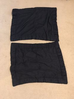 Black pillow shams