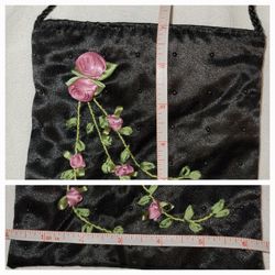 Black Satin Evening Bag