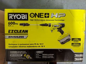 RYOBI
ONE+ HP 18V Brushless EZClean 600 PSI 0.7 GPM Cordless Cold Water Power Cleaner 