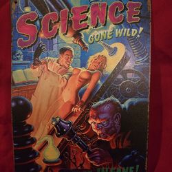 12" By 8"  Retro Metal Tin Sign 