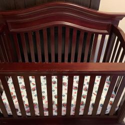 Baby Cache 4-in-1 Convertible Crib - Cherry Wood 