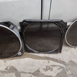 Drafting Glass Coffee  Table Circles Antique 