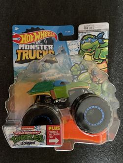 Turtles Leonardo Hot Wheels Monster Trucks New 