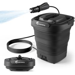 Foldable Electric-Pressure-Washer w/3.2Gal Tank, Max 290PSI, Water Pressure Washer 10FT Hose for Outdoor Indoor Cleaning, Pet Cleaning, Type-C Chargi