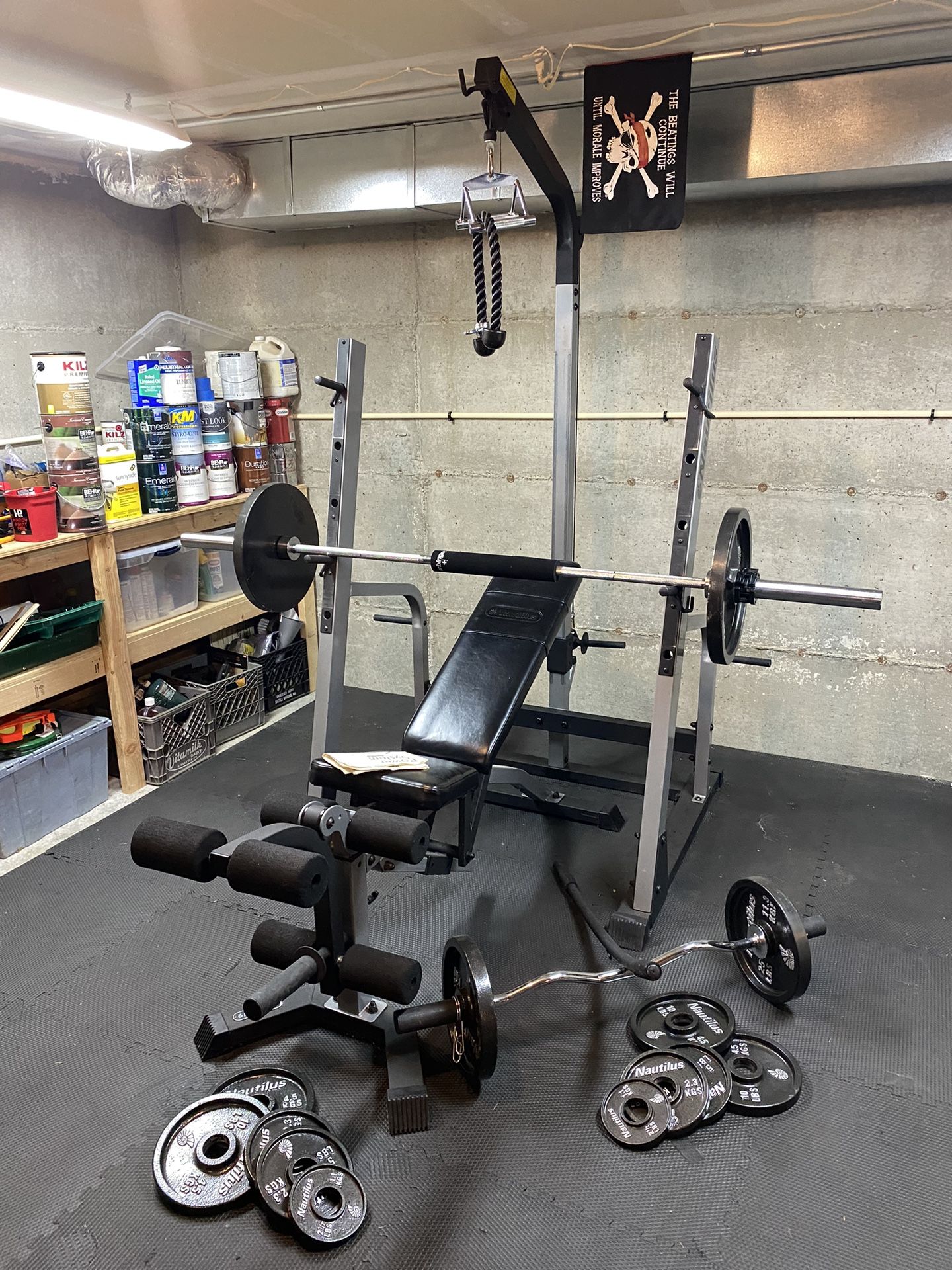Gym Weights Barbell Bench