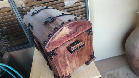 Hand Crafted Wooden Pirates Chest