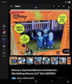 Haunted Mansion animatronic ghost with sound