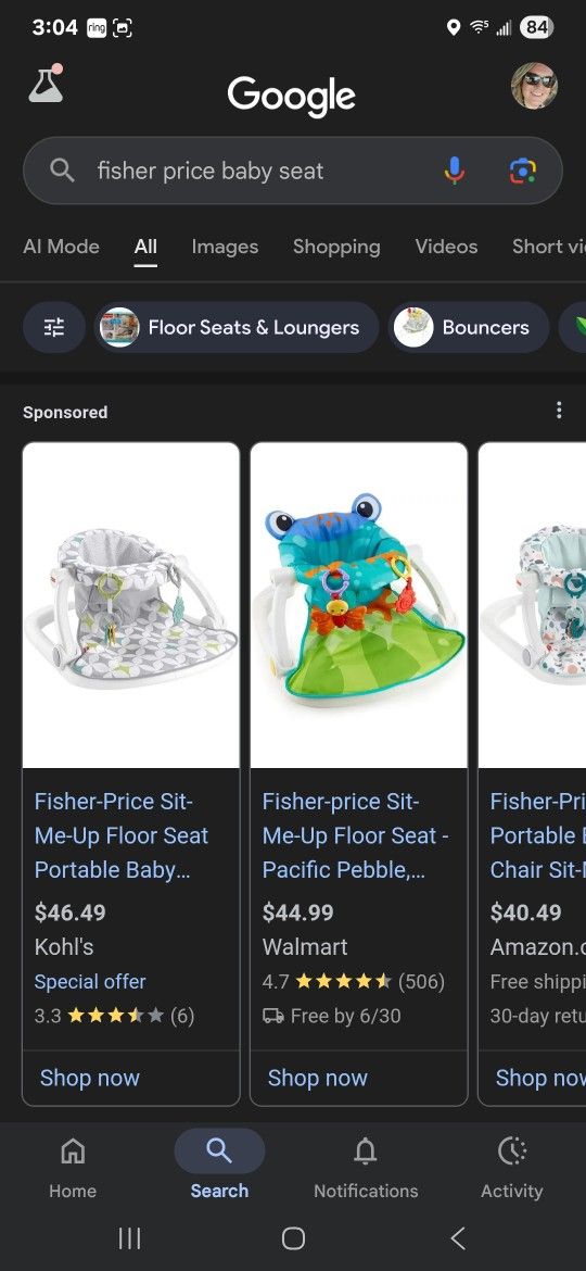 Fisher Price Baby Seat
