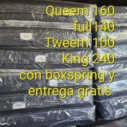 Mattress Pilow Top New 