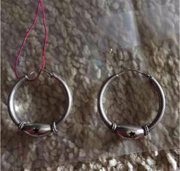 Original vintage 925 pure silver earrings