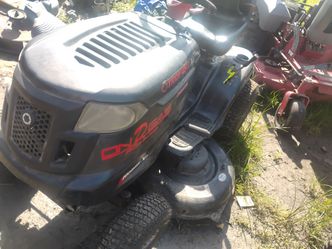 46"Cut Troy bilt riding lawnmower 375 cash firm read full description runs needs cable for blades
