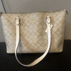 Beige Coach Bag