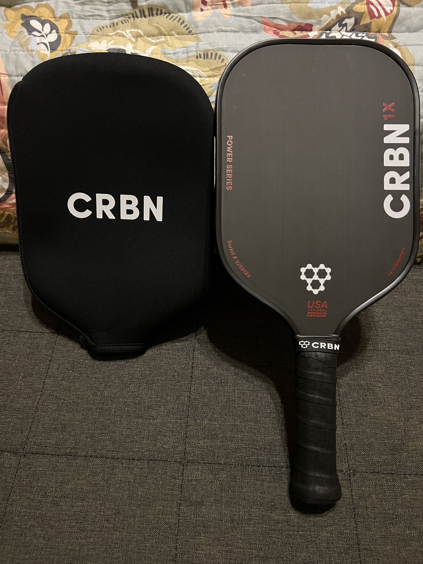 CRBN 1X Power Series 14mm Pickleball Paddle w/ Cover