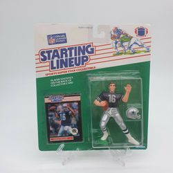 1989 STARTING LINEUP STEVE PELLUER DALLAS COWBOYS NFL VERY RARE SLU ROOKIE