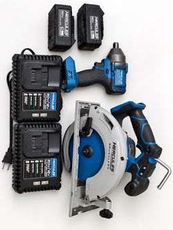 Hercules 20V Brushless Tool Set with Batteries and Chargers