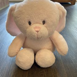 Kellytoyplush Pink Bunny Rabbit Rattle Crinkle Ears Stuffed Animal