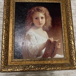 Design Toscano The Story Book, 1877: Canvas Replica oil Painting, vintage painting