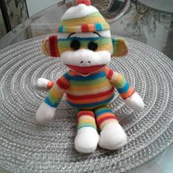 Ty BEANIE Baby"socks The SOCK MONKEY " 2013 