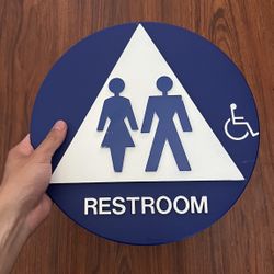 Unisex Restroom Sign