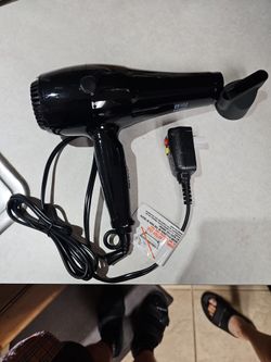 Black Hair Dryer with Concentrator Nozzle