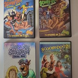 Scooby-Doo!  4 Movies  DVD's: Chill-Out Movie. Episodes 1 & 2, Monsters Unleashed 2
