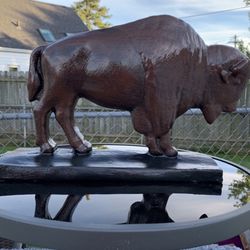 The Classic Brown Buffalo Statue