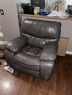 Gray recliner