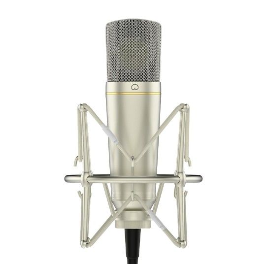 MA-67 Studio Condenser Microphone, 34mm Gold Large Diaphragm Capsule, Including Hydro Pop Filter, Metal Shock Mount, XLR Cable and Mic Bag - for Music