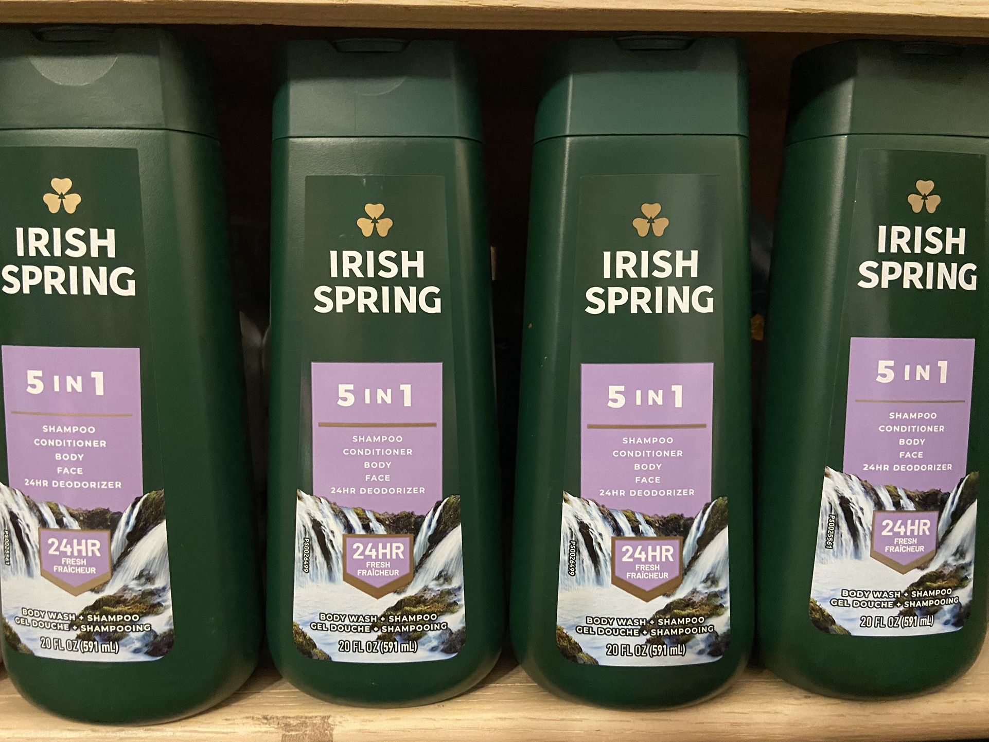 Irish Spring 5 in 1 Body Wash and Shampoo - New/unopened. 20 oz.