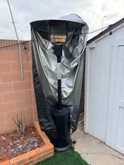 Stand-Up Outdoor Patio Heater with Cover