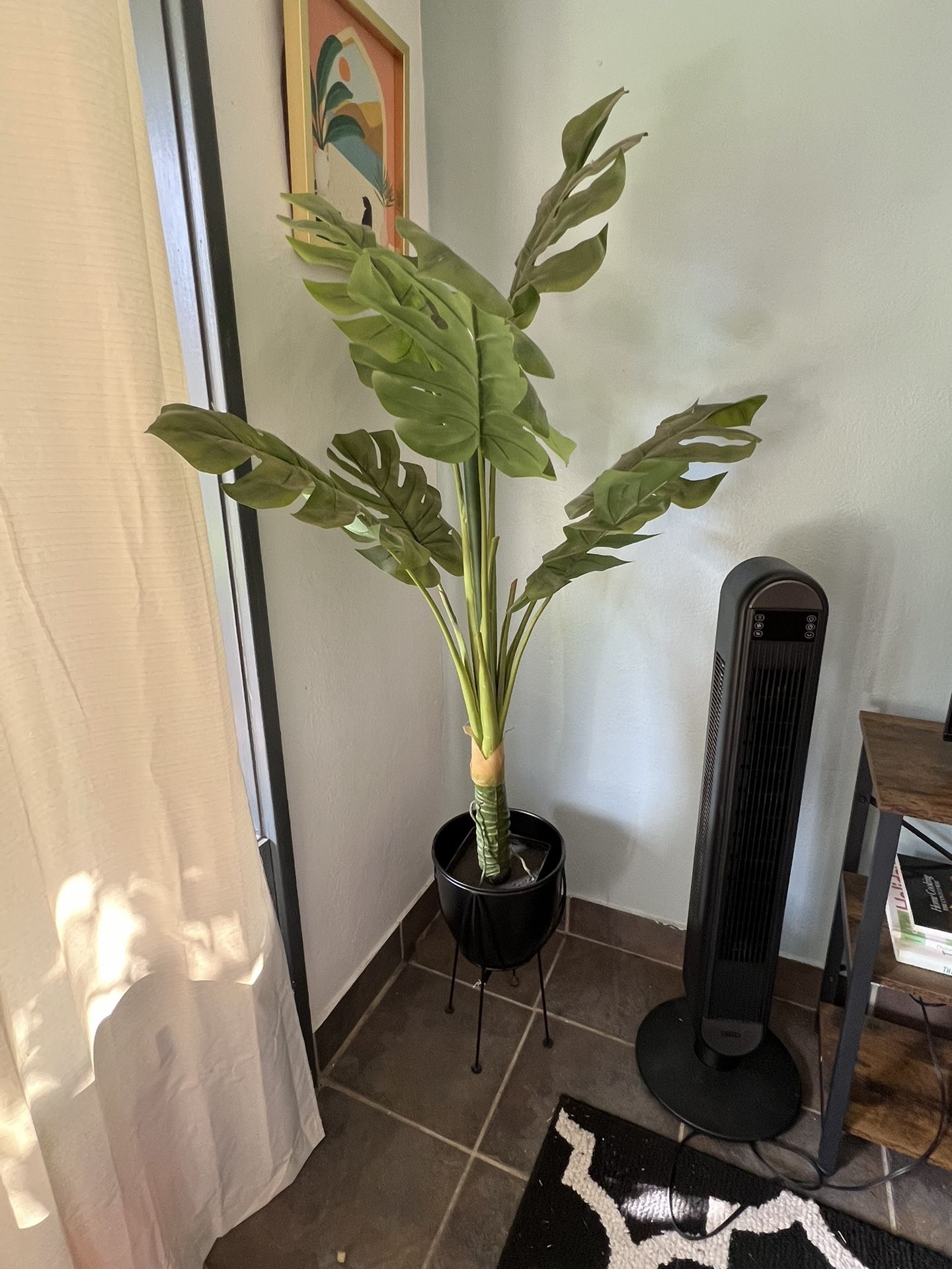 Large Fake Indoor Plant With Base