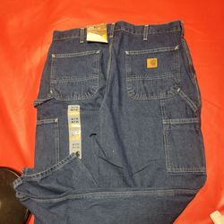 Carhartt B13 DST Jeans Mens 36x30 Blue Carpenter Loose Original Fit Workwear NEW