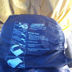 QUEEN SIZE COLEMAN BLOW UP MATTRESS W/ AIR PUMP