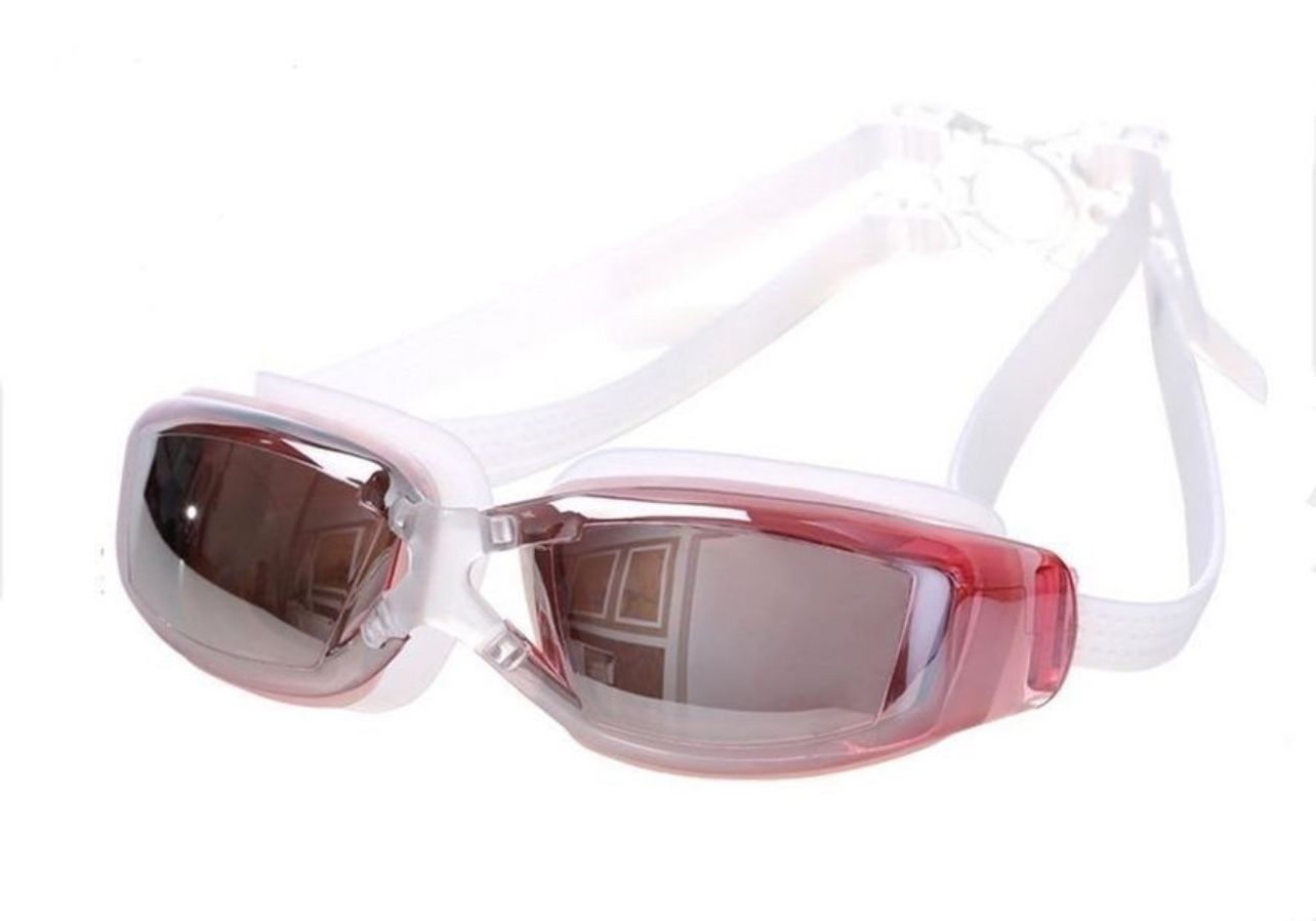 Swim Goggles, Swimming Goggles No Leaking Anti Fog UV Protection Pink