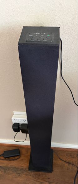 Bluetooth, aux, radio tower speaker