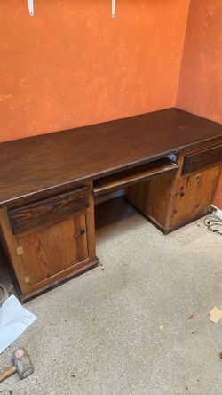 Hand made desk wooden