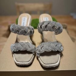 Steve Madden Rhinestone Wedges Size 6