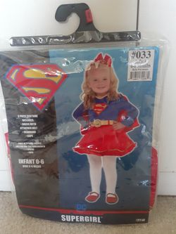 SUPERGIRL COSTUME 0-6 MONTHS