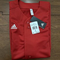 Men’s Adidas Red Jersey Medium New With Tags