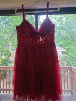 **PRICE REDUCED** Short red formal dress
